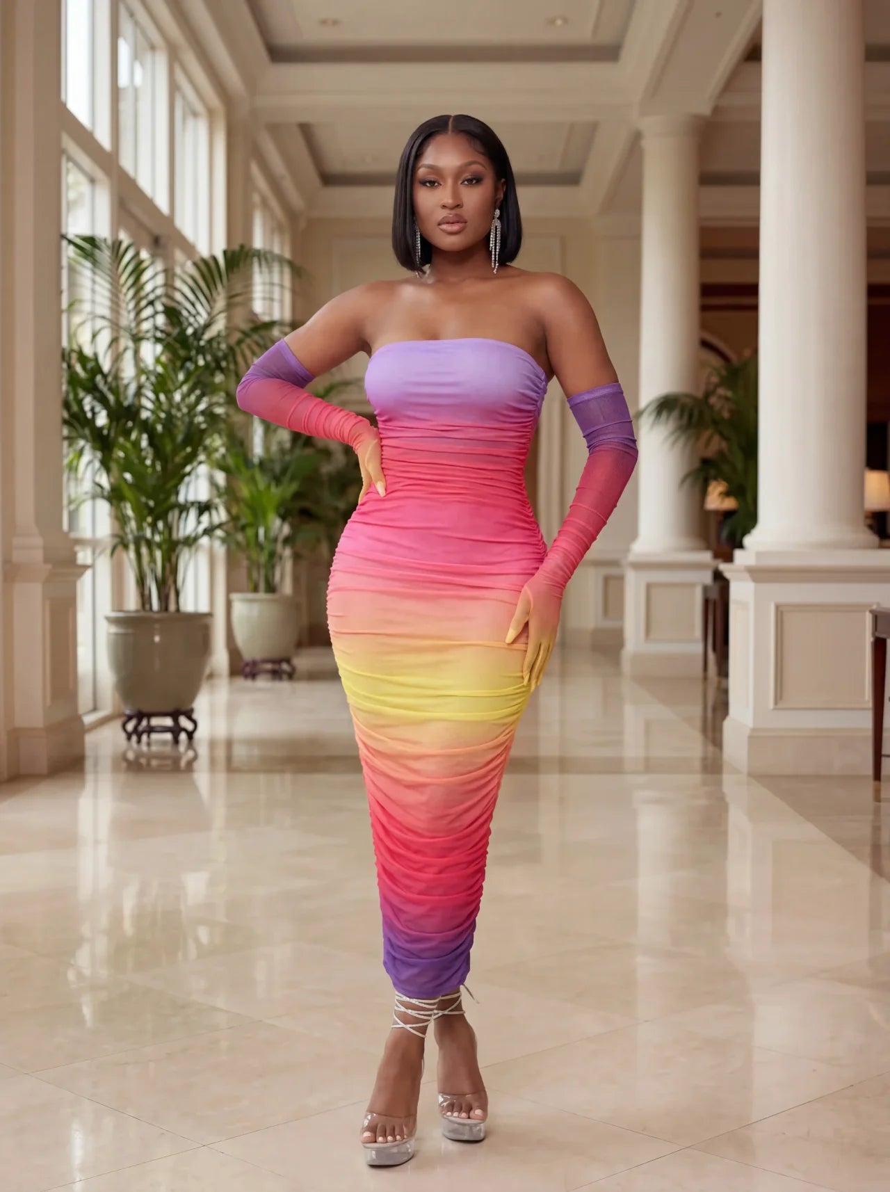 Let's Flirt Multicolor Dress Set