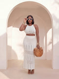 Vacation Me White Skirt Set