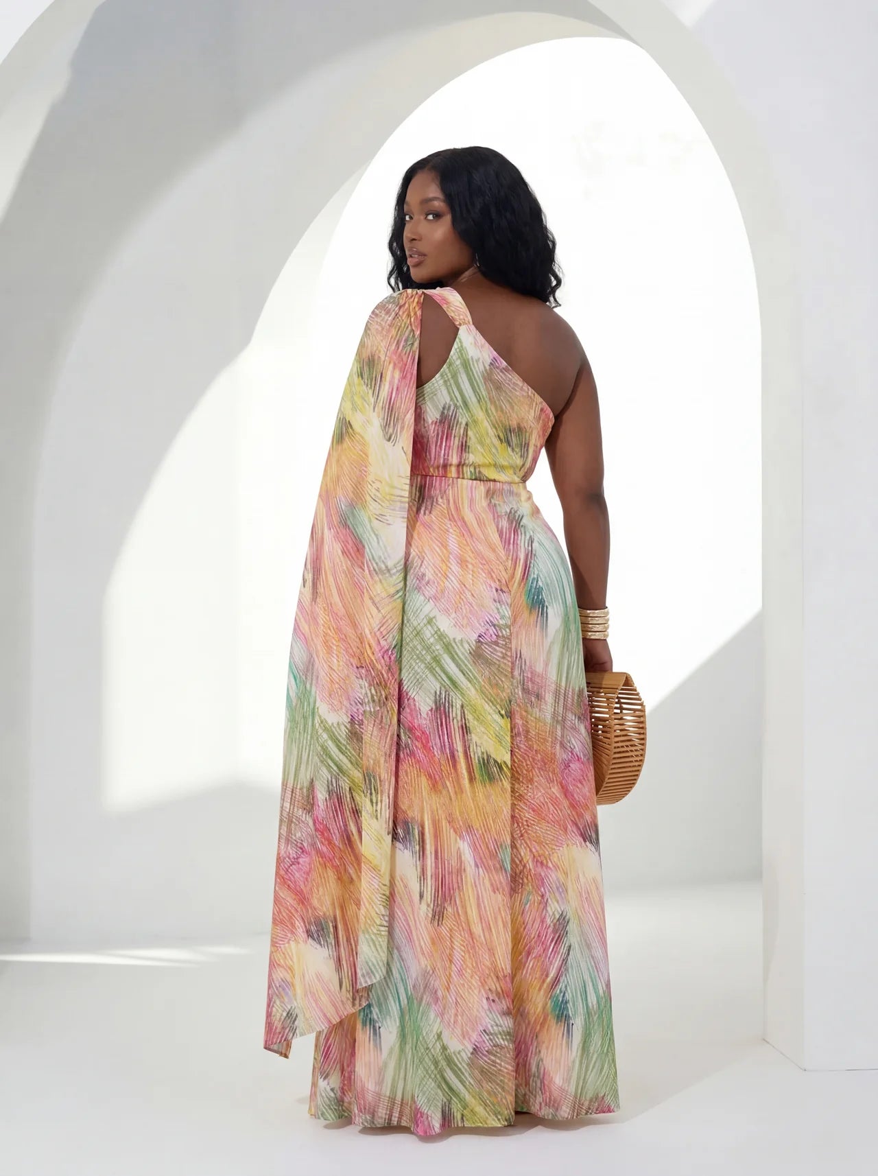 Beach Resort Multicolor Maxi Dress