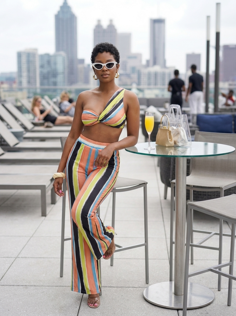 Playfully Me Multicolor Pant Set