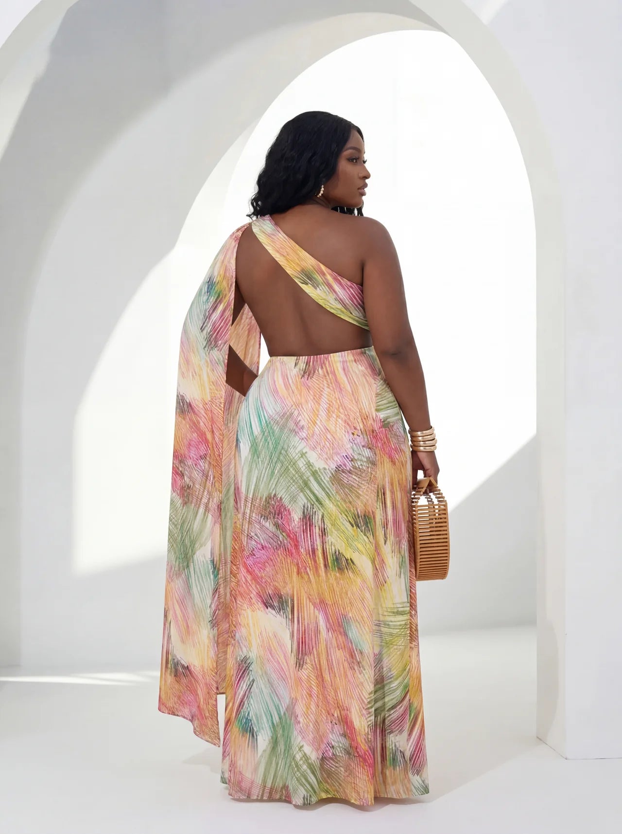 Beach Resort Multicolor Maxi Dress