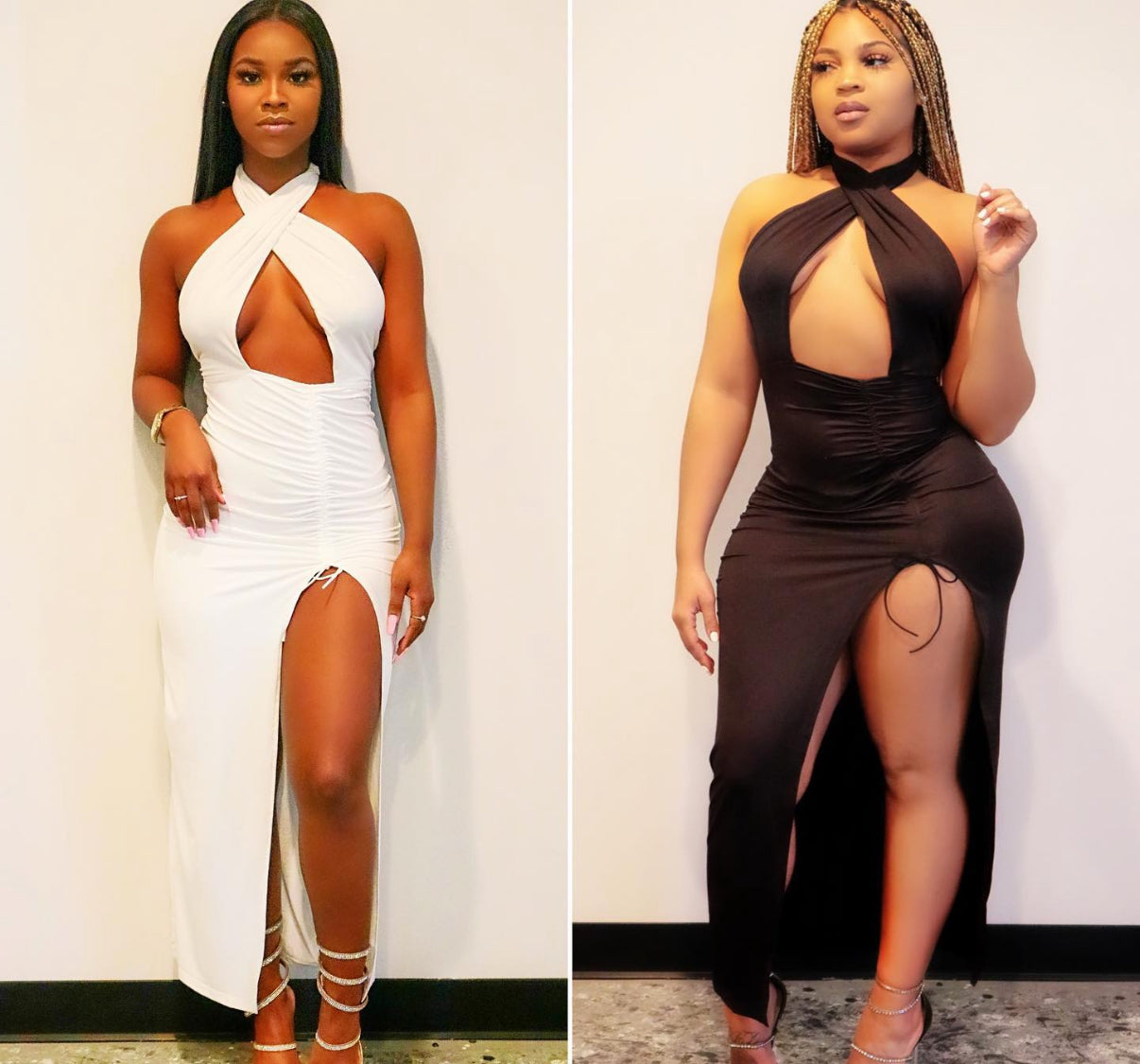 Black Halter Neck Dress