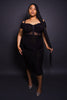 My Way Black Dress - Coutures Boutique